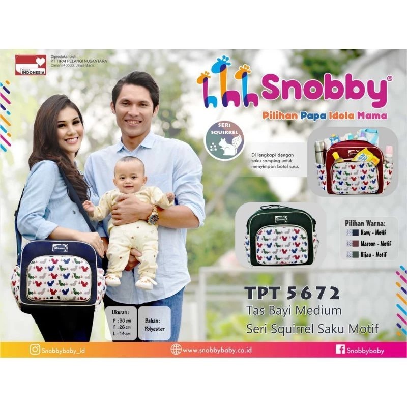 Snobby Baby Bag Snobby Medium Squirrel Series Pocket Motif TPT5672