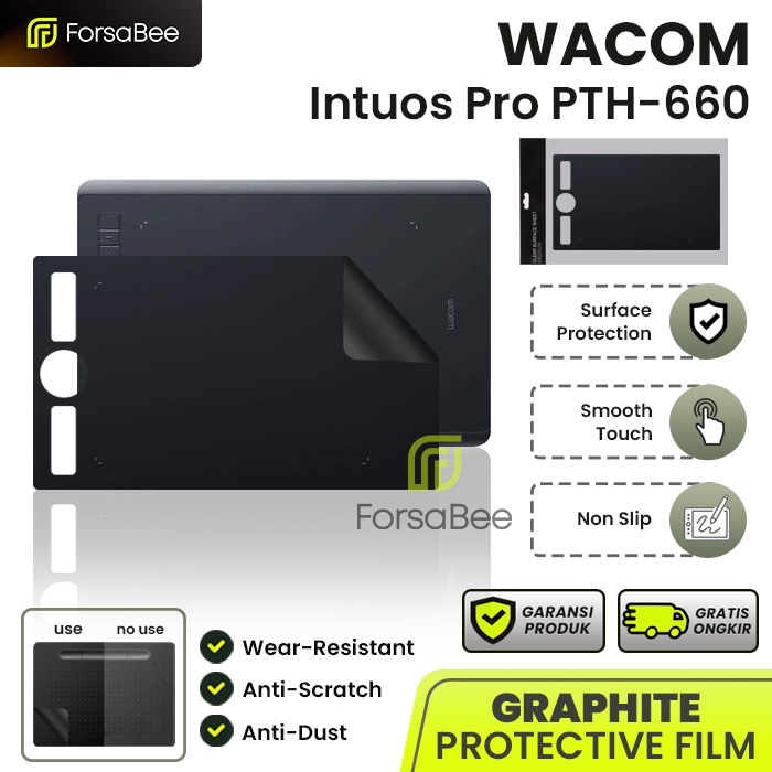 LAYAR FORSABEE - ฟิล์มกันรอยกราไฟท์สําหรับ Wacom Intuos ปากกาแท็บเล็ต Pro Medium PTH-660 M Anti-Scra