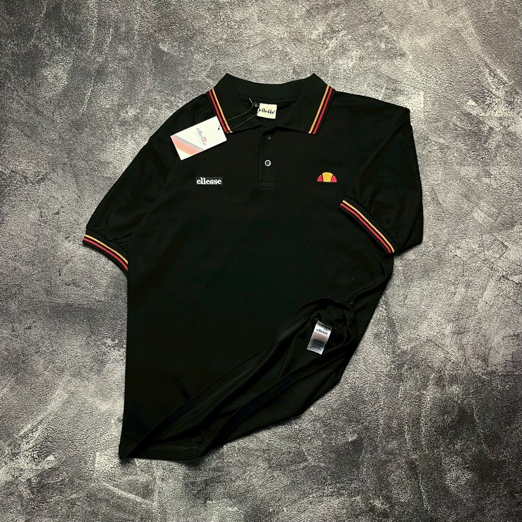 เสื้อโปโลวินเทจ Ellesse เสื้อคอปกคลาสสิก Ellesse