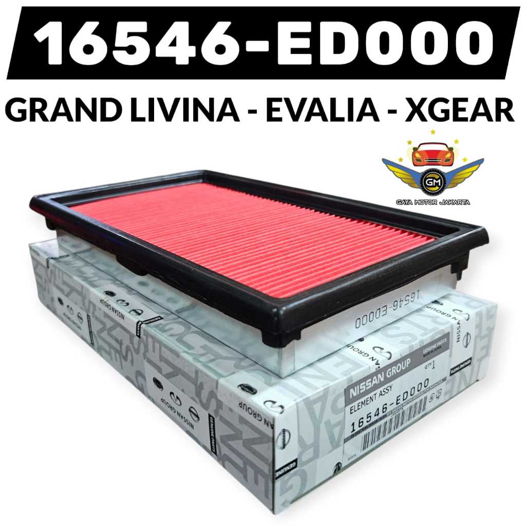 กรองอากาศ Nissan Grand Livina - XGear - Evalia - Latio - March - Almera 16546-ED000