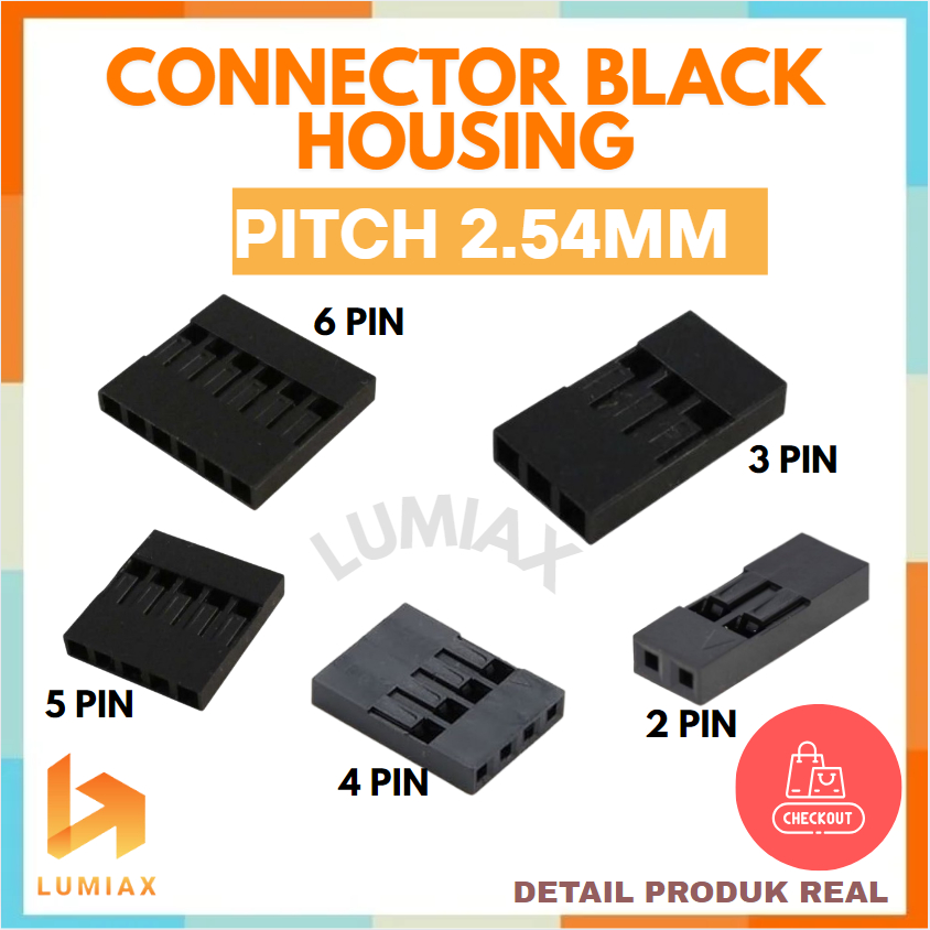 10PCS สีดํา 2 pin 3pin 4pin 5pin 6pin 8pin 9pin 10pin Connector สีดํา Housing