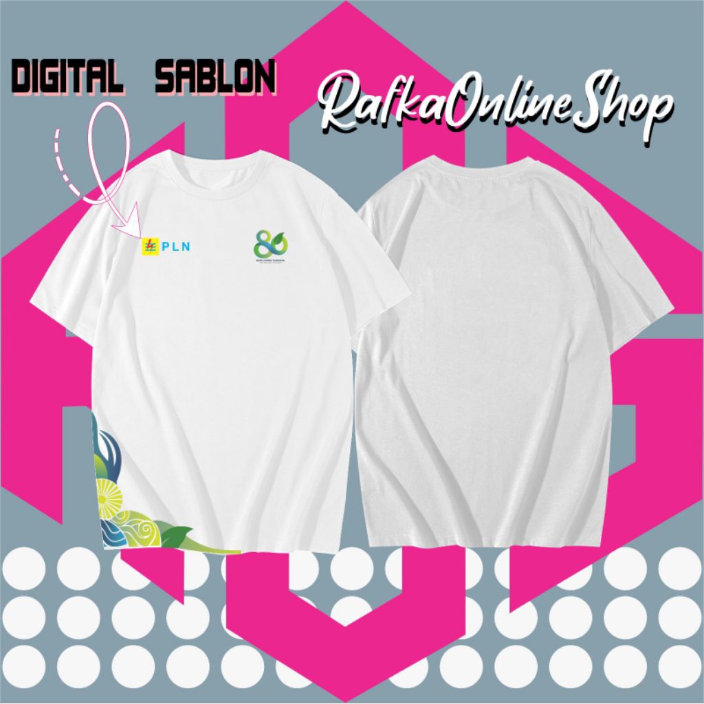 PLN T-shirt - PLN 80TH BIRTHDAY shirt BUMN Smart National Electricity Day - PLN T-SHIRT TYPE 1