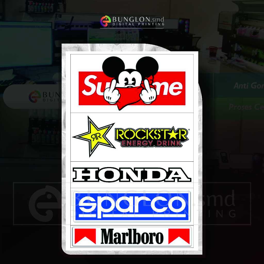 สติ๊กเกอร์ HONDA SPARCO MARLBORO SUPERME