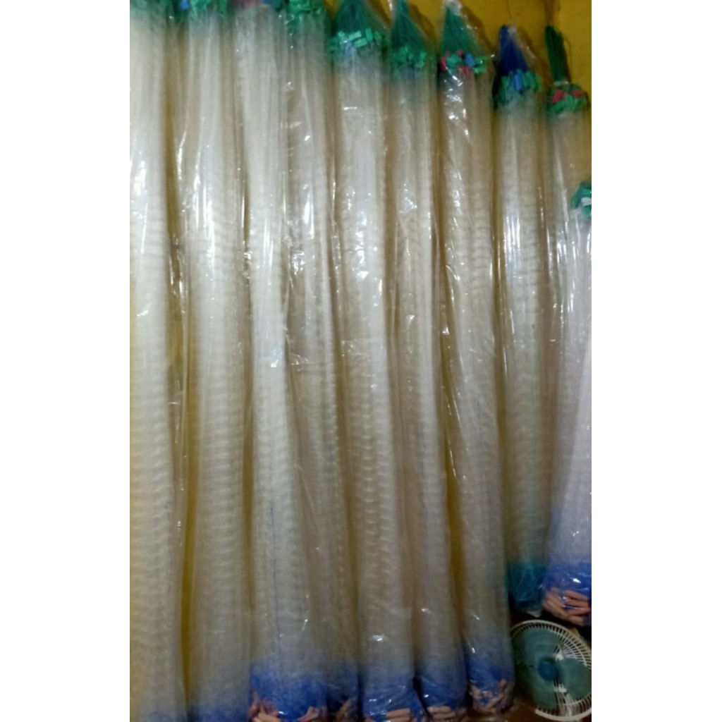 ตาข่ายดักปลาพร้อมใช้ p 25 mtr สูง 1.5 mtr L 11/4 inc H 2 mtr L2inc