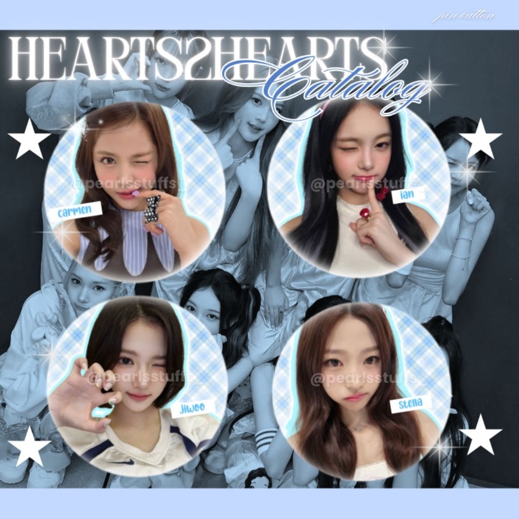 Hearts2Hearts "STYLE Ver." หมุดกระดุม Kpop (fanmade) || อุปกรณ์เสริม Merch Kpop Gift