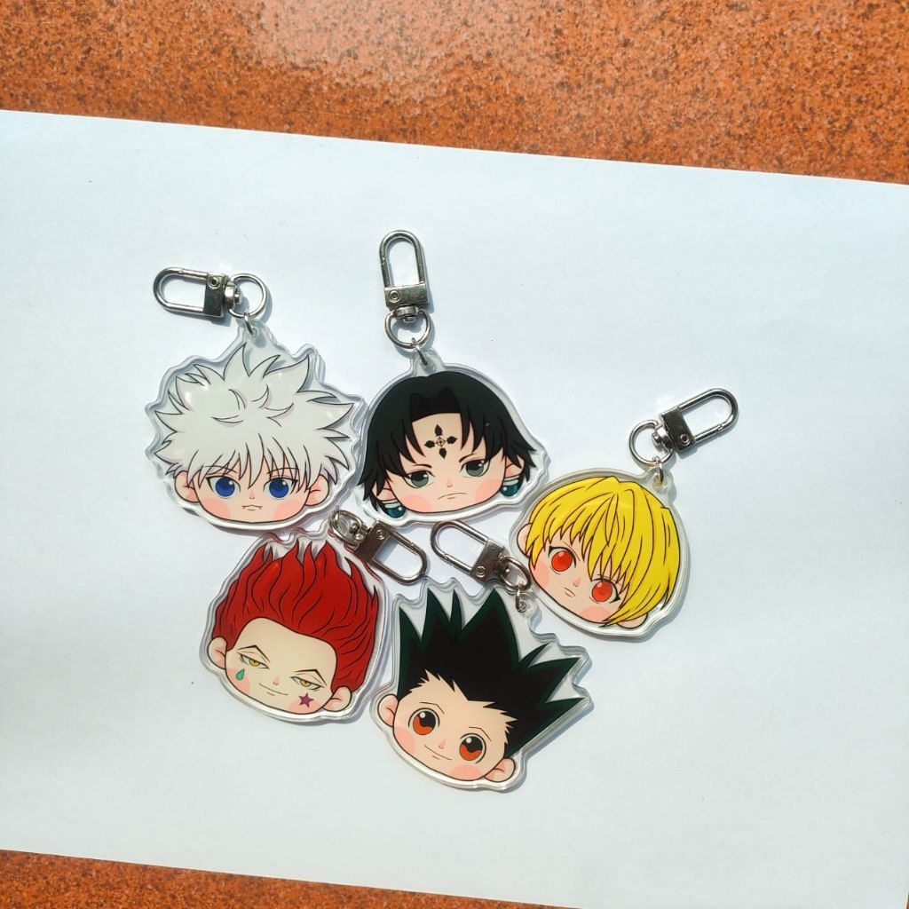 GANTUNGAN Hunter x Hunter hxh พวงกุญแจสติกเกอร์พวงกุญแจสติกเกอร์อะนิเมะ