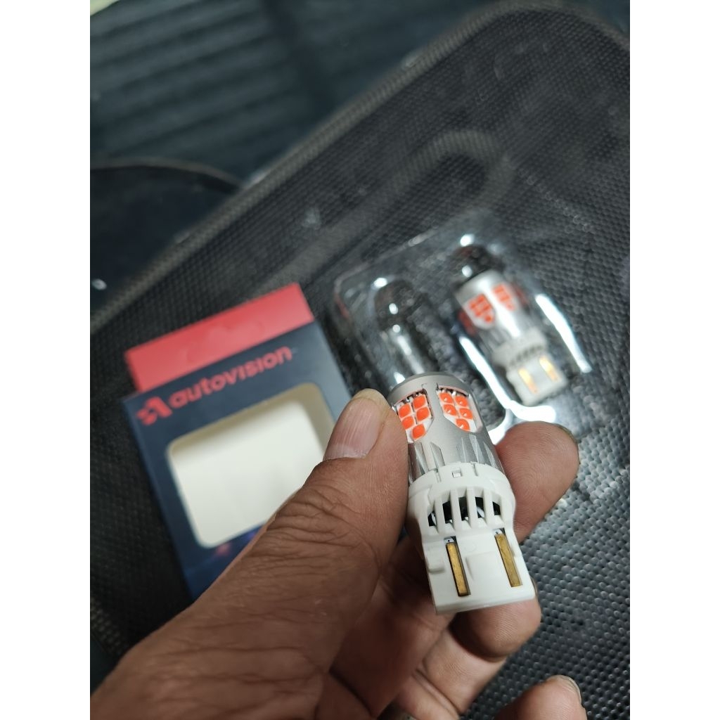 Autovision Lustro T20 WY21W W21W หลอดไฟ Led ไฟเลี้ยวหรือไฟเบรค Hi End