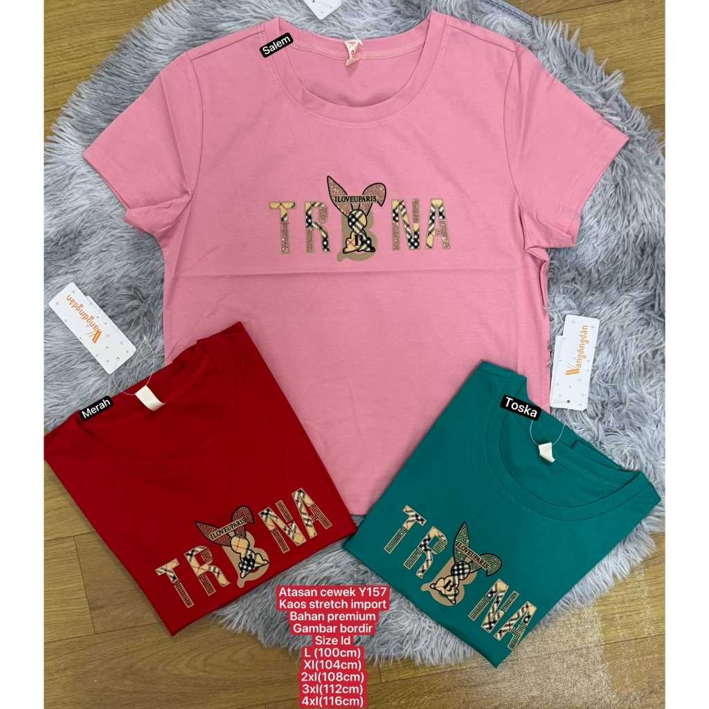 พรีเมี่ยมนําเข้า BKK Y157 2A // 157 8A ผ้าฝ้าย IMP BANGKOK เสื้อยืด JUMBO BIGSIZE TOKOMOI NM AY