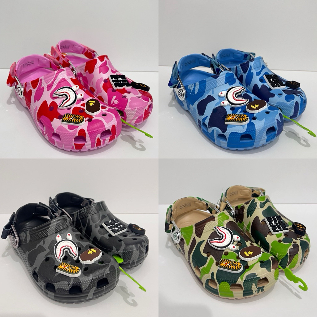 CROCS XA BATHING APE CLASSIC CLOG รองเท้าแตะ UNISEX / CROCS BAPE