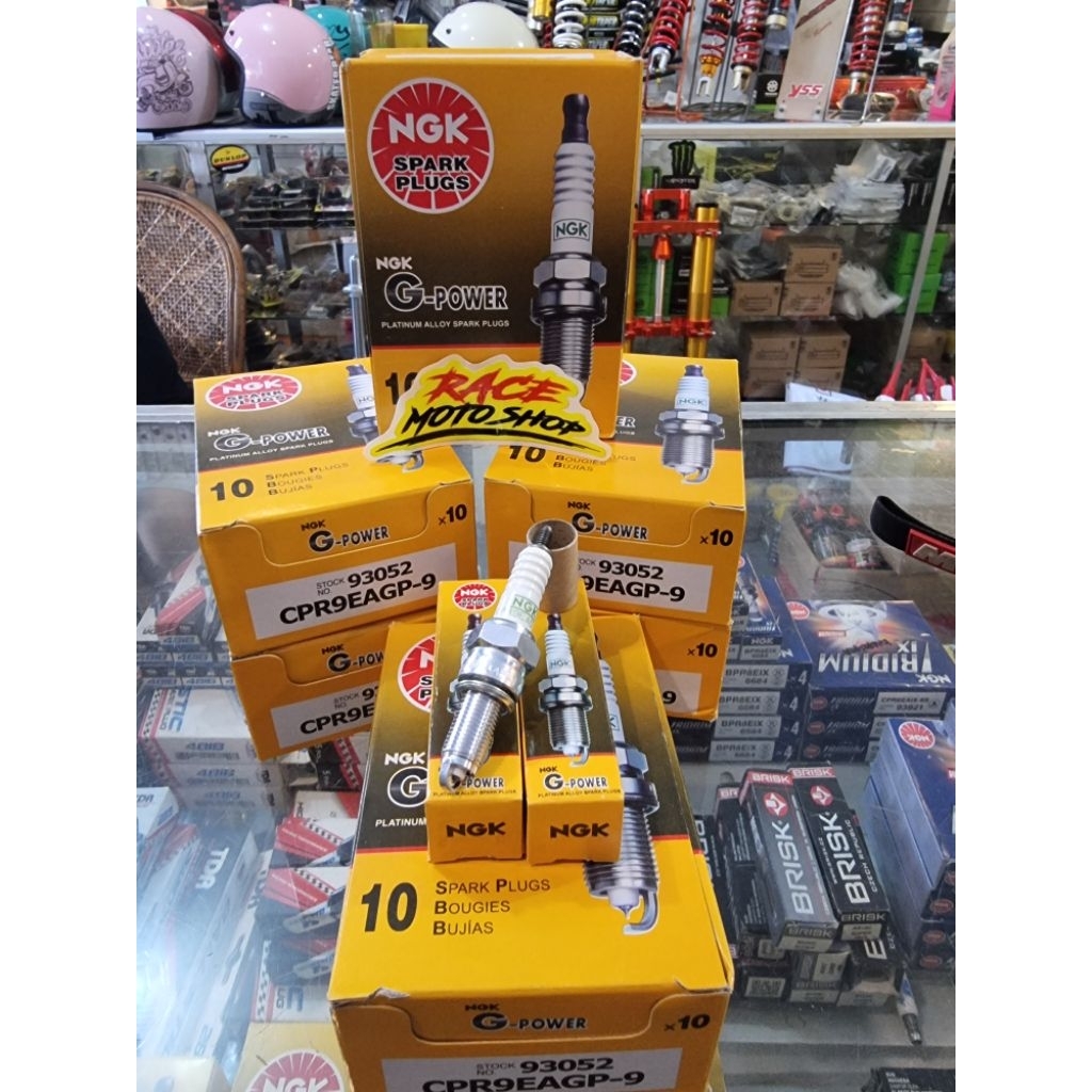 NGK SPARK PLUG GPOWER PLATINUM IGNITION GPOWER PLATINUM CPR9EAGP-9 HONDA CRF150 VARIO KHARISMA NMAX 