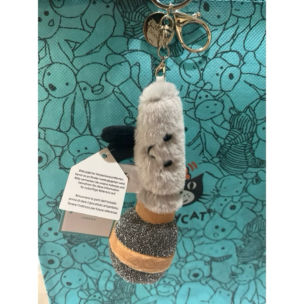 [ฟรี DUSTBAG] JELLYCAT MICROPHONE BAGCHARM KEYCHAIN
