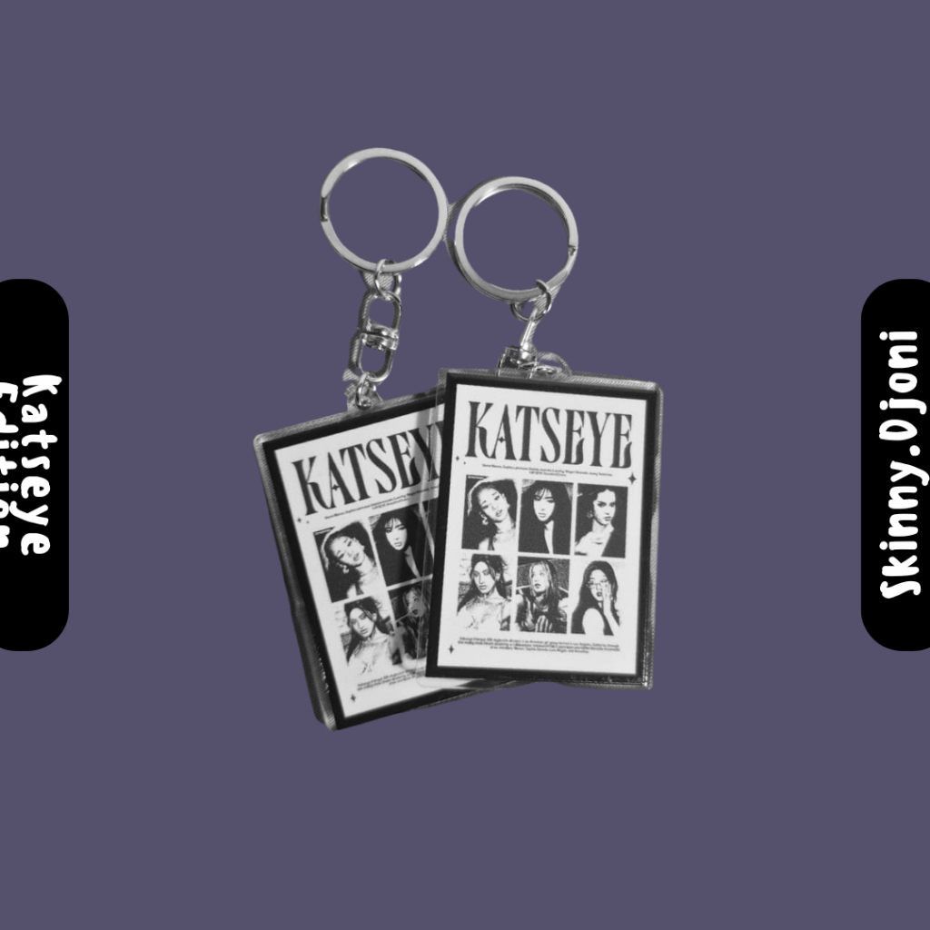 GANTUNGAN KATSEYE พวงกุญแจอะคริลิค - พวงกุญแจ KATSEYE - 6ซม. - พิมพ์นูน - KATSEYE