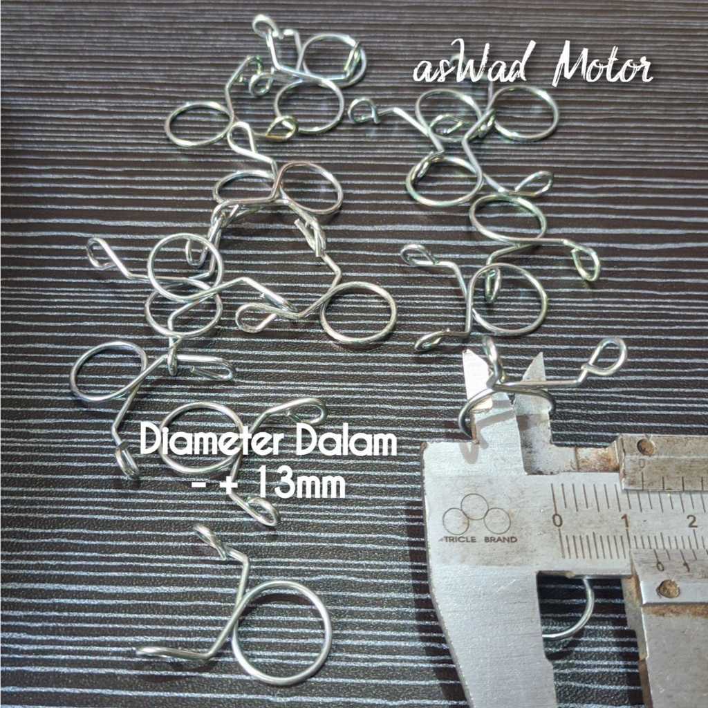 (2PCS) UNIVERSAL 13X1.3MM HOSE CLAMP / HOSE CLAMP / คลิป / CLAMP / HOSE CLAMP / แท้ HOSE CLAMP