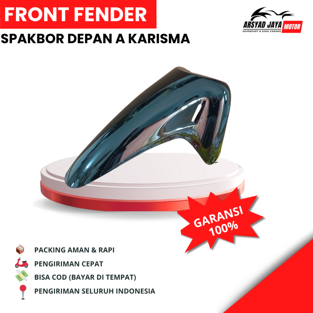 บังโคลนหน้า Honda Karisma A Karisma / Karisma X - บังโคลนหน้า Honda A Karisma / Karisma X Black WIN 