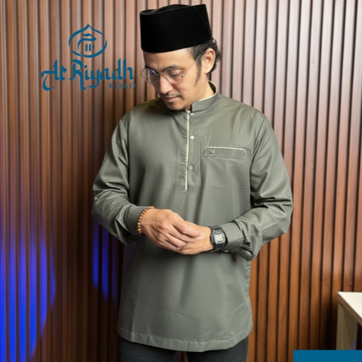 KATUN QORI Zuhair Koko Shirt – Premium Cotton เรียบหรู สบาย Shanghai Collar