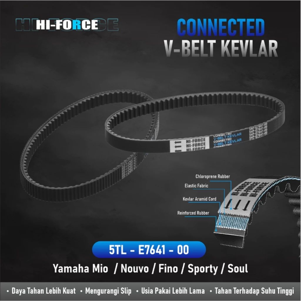 Vanbelt V-Belt Yamaha Mio Sporty Smile Mio Soul Nouvo 5TL Original H4R HI-Force