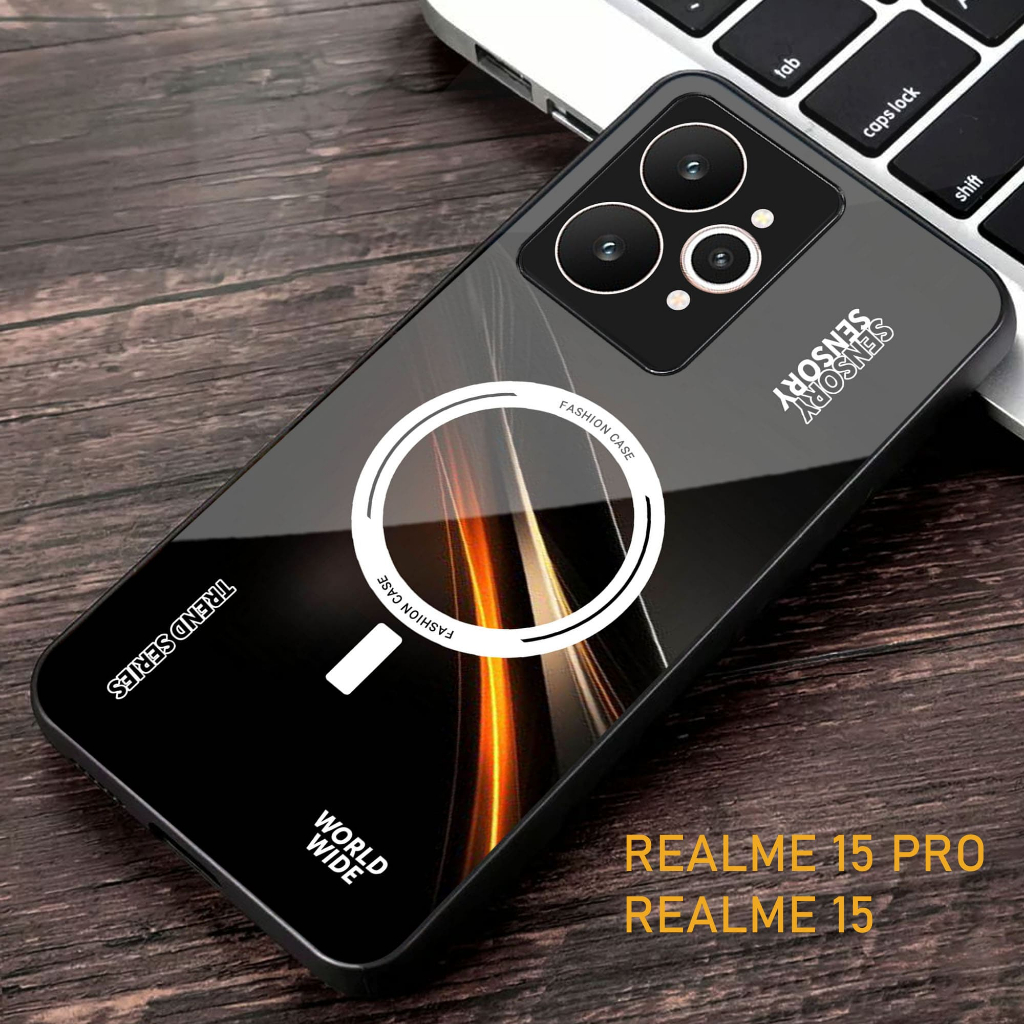 Softcase Glass Glitter สําหรับ Realme 15 / 15 PRO CASE ใหม่ 2025 - ปลอก Hp Realme 15 / 15 PRO - K07