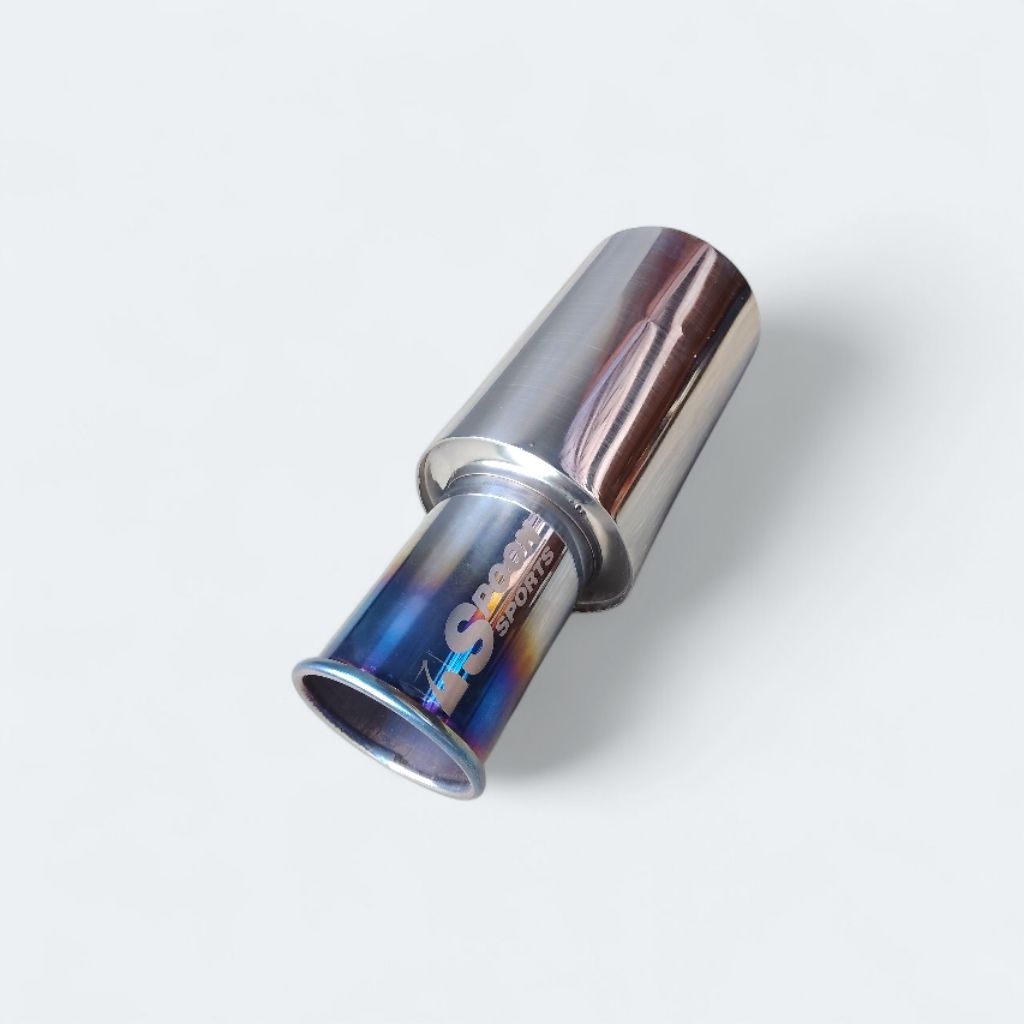 SPOON SPORT RACING CAR EXHAUST STAINLESS BLUE