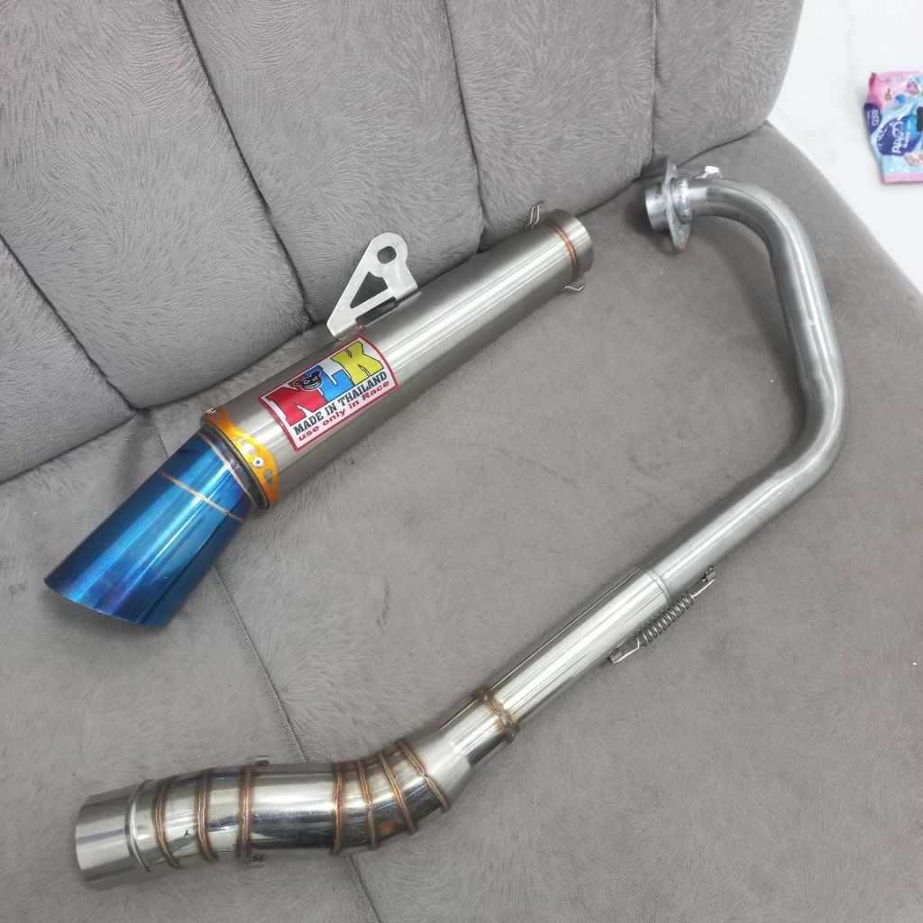 1 ชุดท่อไอเสีย Nlk Open spec ข้องอใหญ่สําหรับ Tmx 125 /150 Tmx 150 Raider 150carb,fi Rusi tc DL 125 