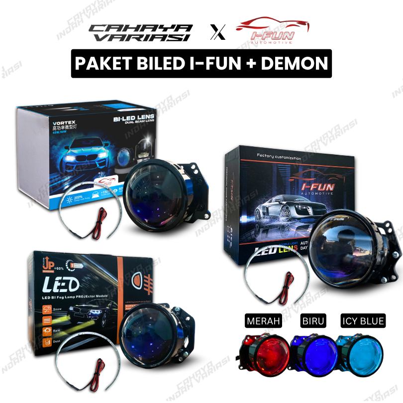 I-FUN BUNDLING PACKAGE BILED VORTEX และ SPECTRA 12V พร้อม DEMON EYE