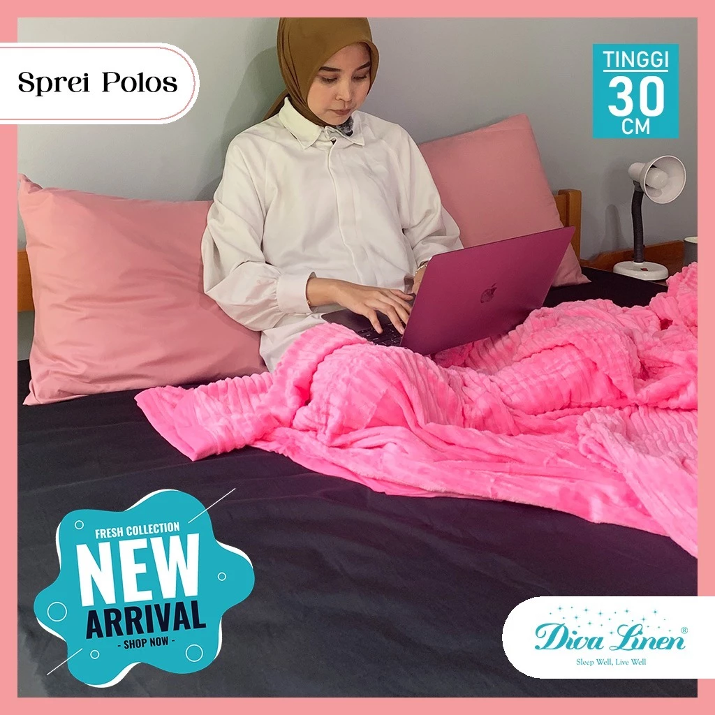 ผ้าปูที่นอนลินิน Diva สีดำ วัสดุ Microsilk สูง 30 ซม thumbnail 4