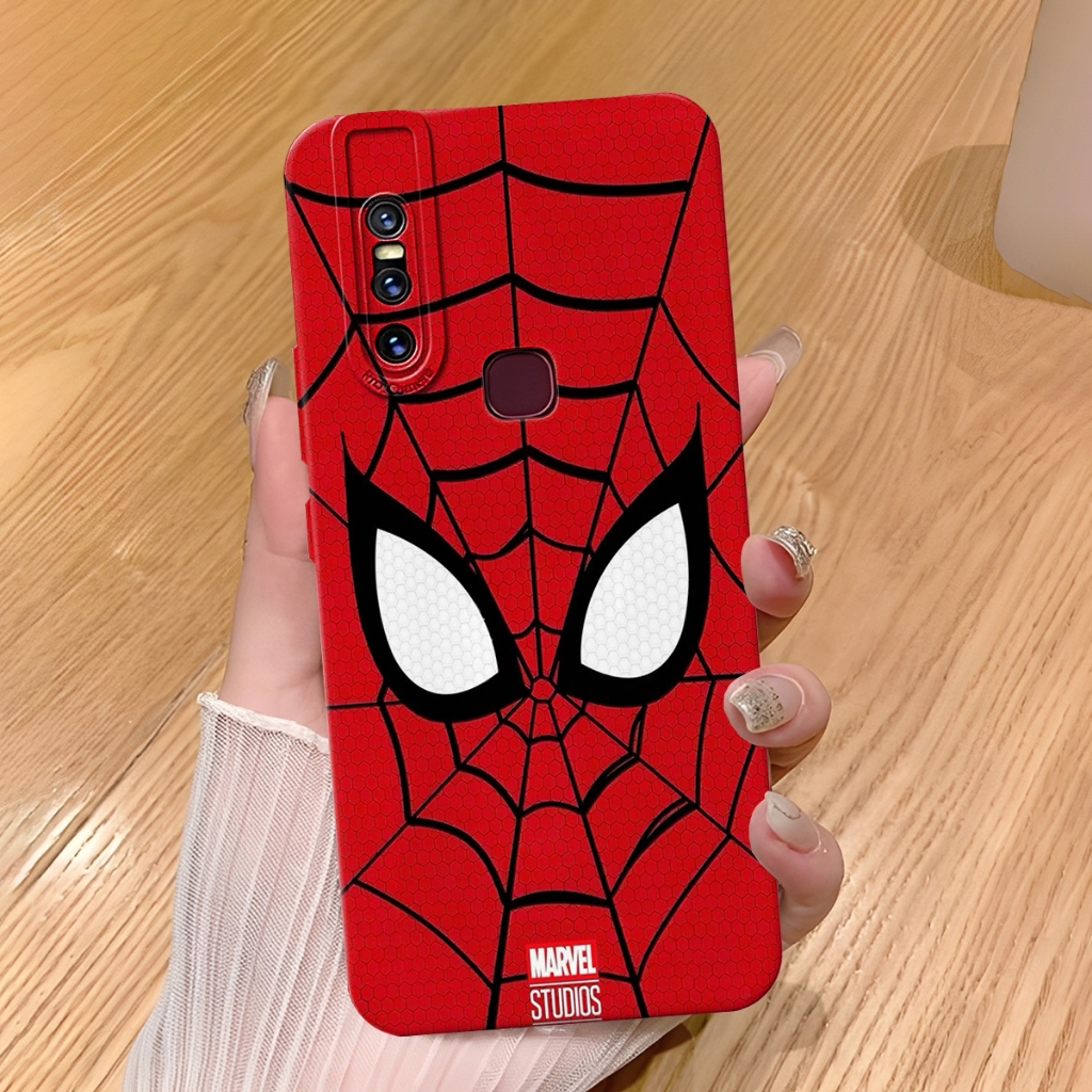 Softcase Vivo V15 V15 Pro S1 Pro S1 V20se Z1Pro V20 V21E V21 4G/5G - Softcase - Motif Face Sp1der - 