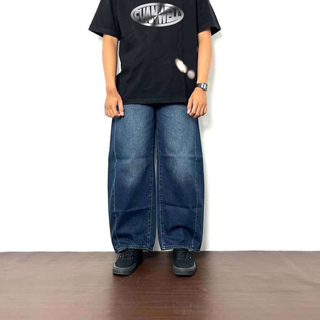 Cuanwell - GU DK BLUE BAGGY SELVED ACCENT (HK2)