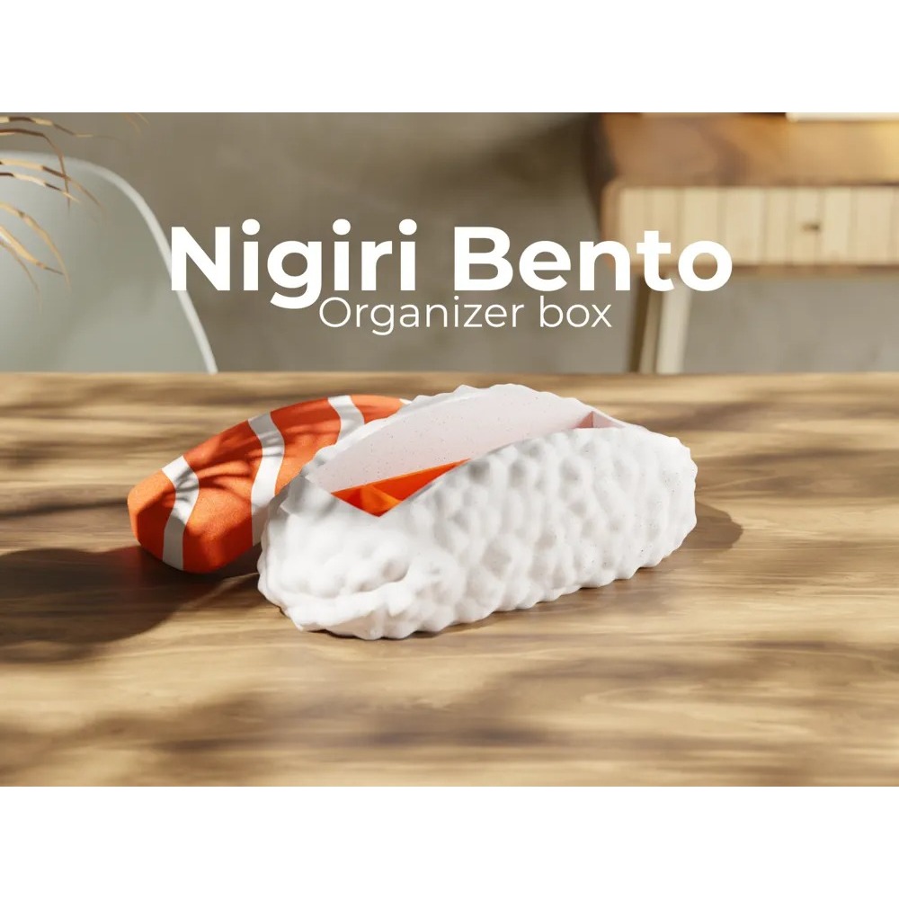 กล่องจัดระเบียบ Nigiri Bento, กล่องเก็บของ Bento ที่ไม่ซ้ําใคร NK 1900