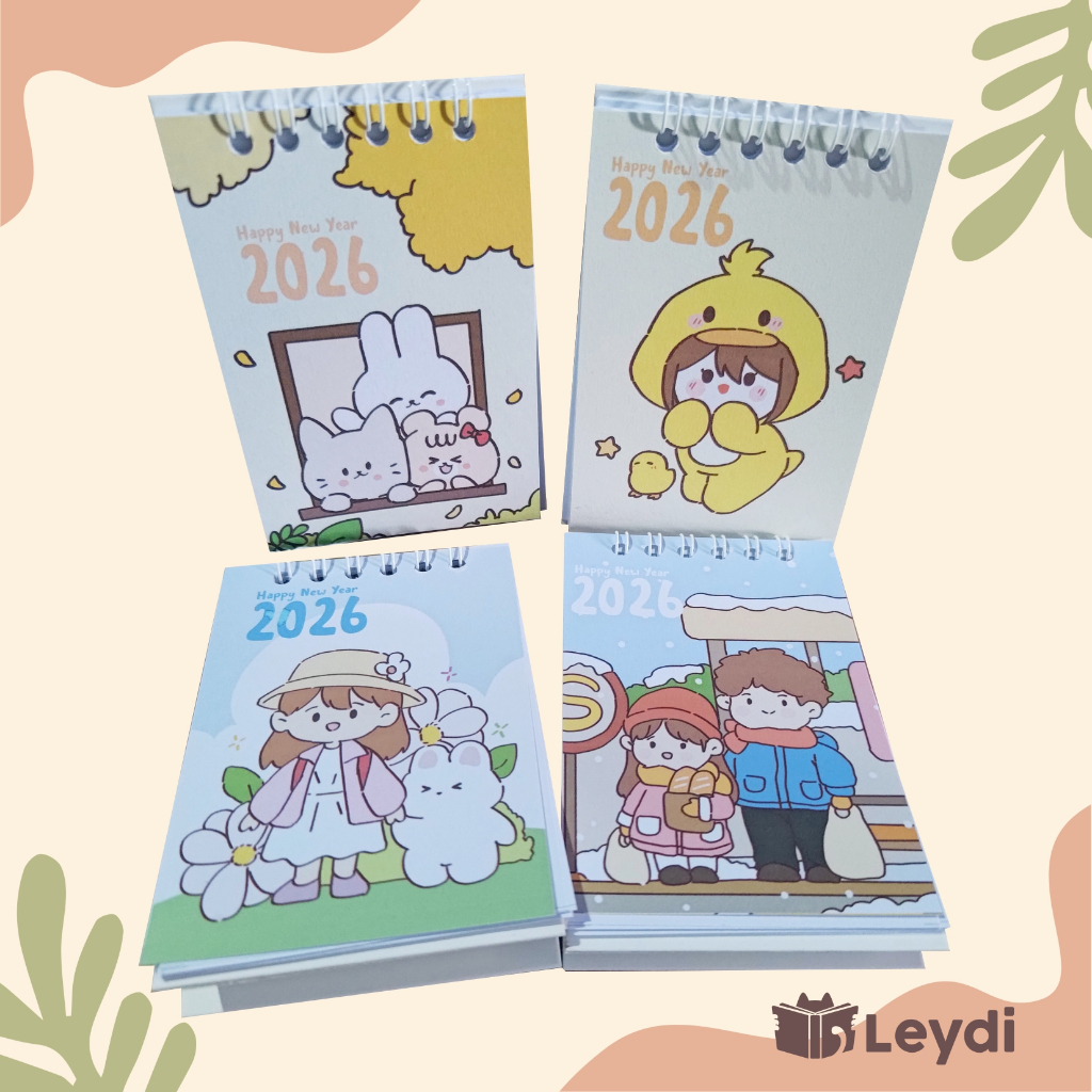 Aesthetic Mini Desk Calendar / 2026 Mini Desk Calendar / ปฏิทิน 2026 / ปฏิทินตั้งโต๊ะขนาดเล็ก