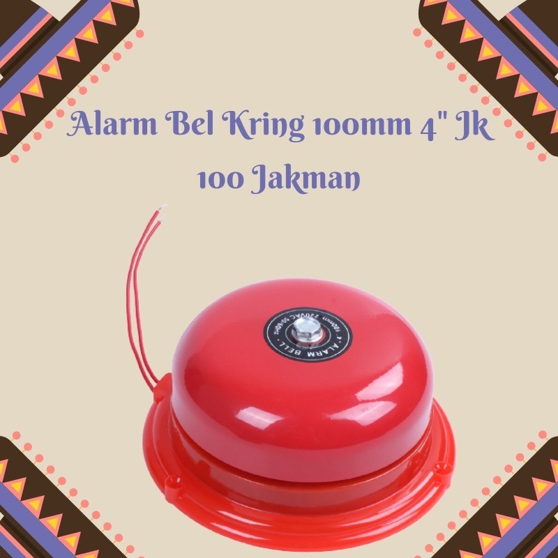 100 มม. 4" Ring Bell Alarm Jk 100 Jakman Fire Bell Alarm School Bell Alarm / Factory Bell