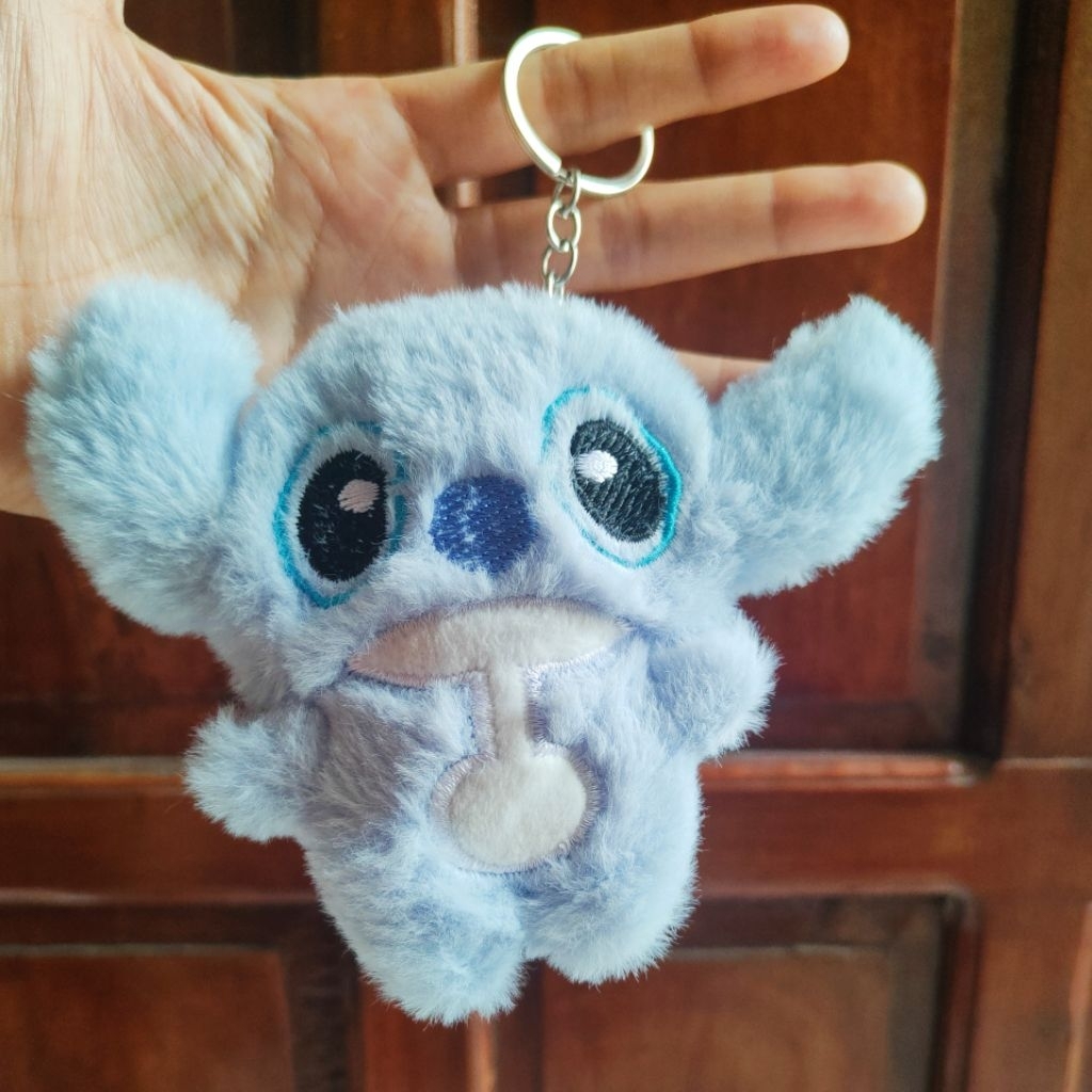 GANTUNGAN STICTH HELLOKITTY FLOWER CAT DOLL KEYCHAIN ตุ๊กตา