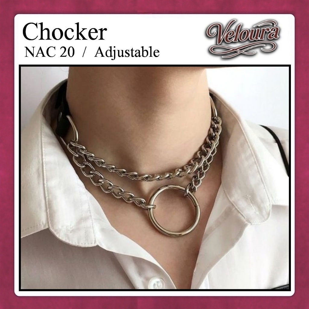 Veloura Chocker สร้อยคอเครื่องประดับแฟชั่น - ผู้ชายและผู้หญิง - NAC20