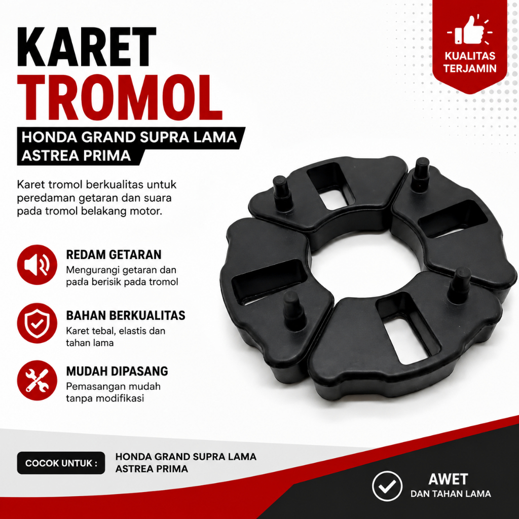 Honda Grand Supra Old Astrea Prima Drum Rubber Drum Housing Rubber Drum Damper