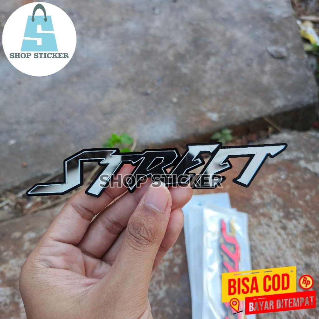สัญลักษณ์ Beat Street 2 ชิ้น 3D นูนโลโก้ Honda Beat Street
