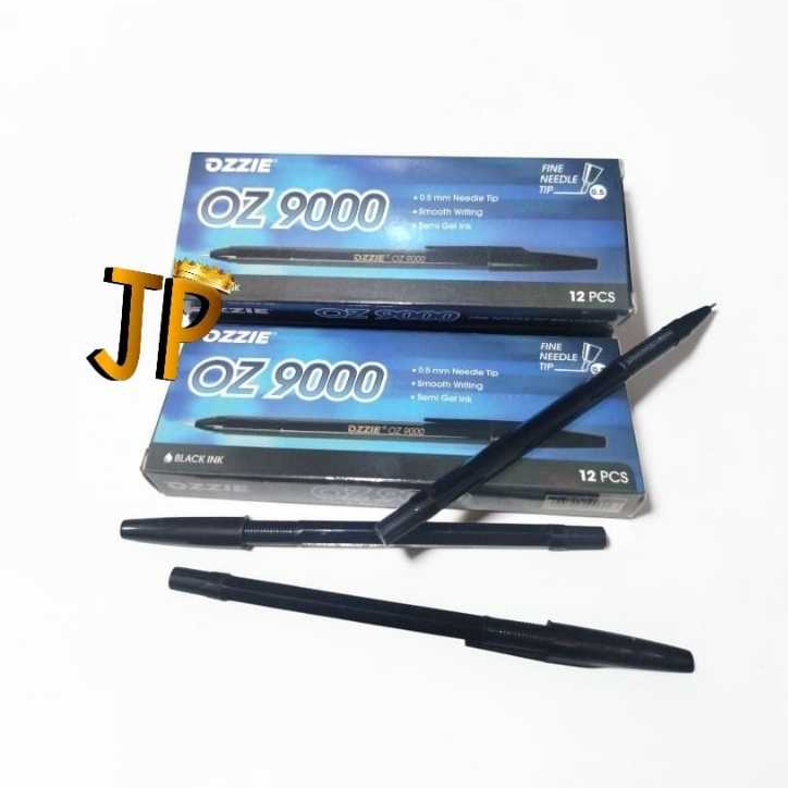 BALLPOINT ปากกามาตรฐาน Ozzie Oz 9000 BALLPOINT ปากกาหมึกสีดํา หมึกกึ่งเจล พรีเมี่ยม