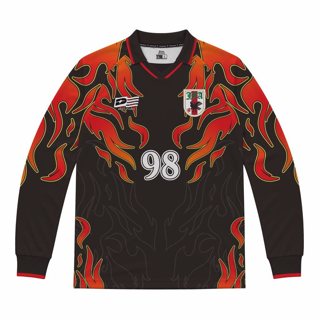 Fantasy Long Sleeve Jersey World Cup Retro Japan 98 GK Reimagined By Dizzy Studios