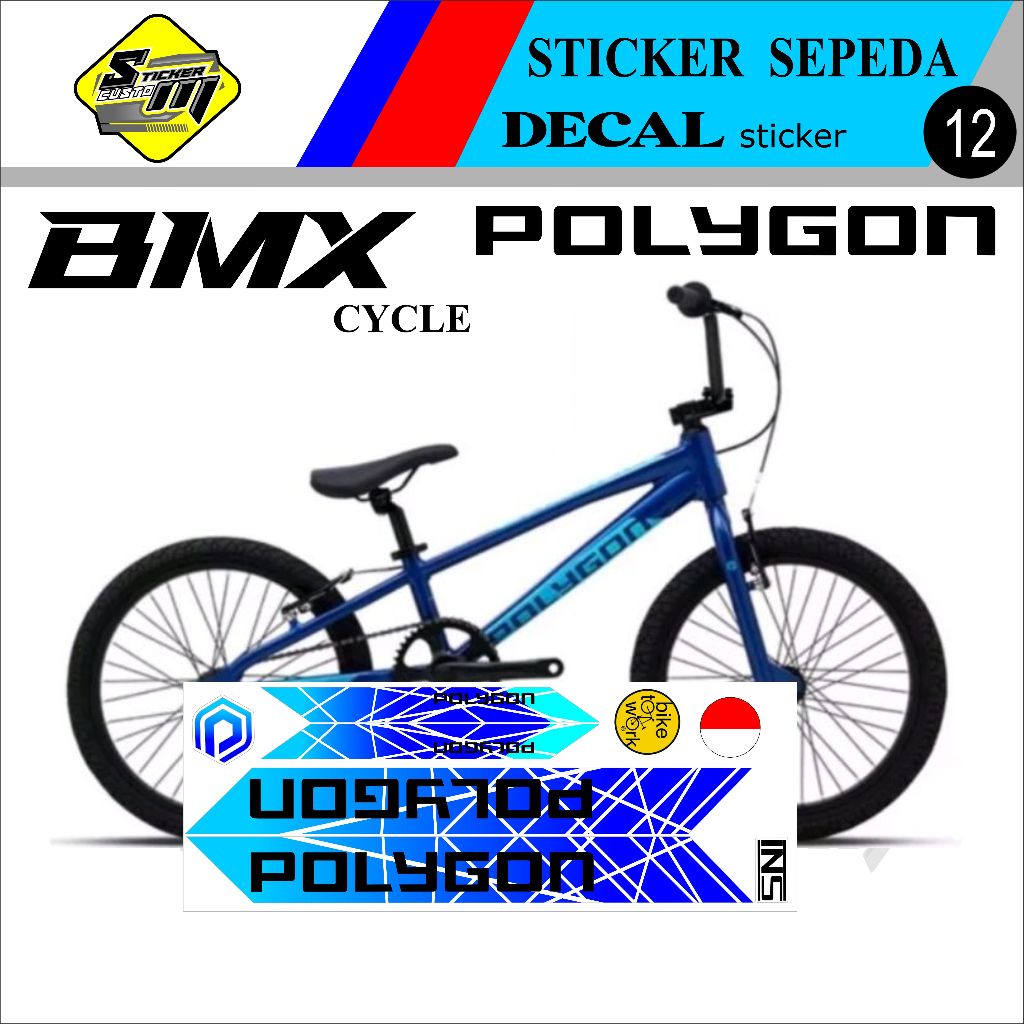 POLYGON BIKE STICKER BMX BIKE ACCESSORIES