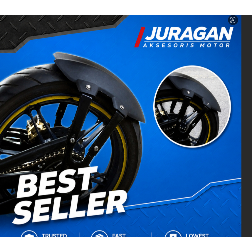 MUD SUZUKI GSX R15V2 R15V3 XABRE R25 OLD NEW SCORPIO XSR NINJA MUDGUARD REAR FENDER ANTI-SAEPRAT UNI