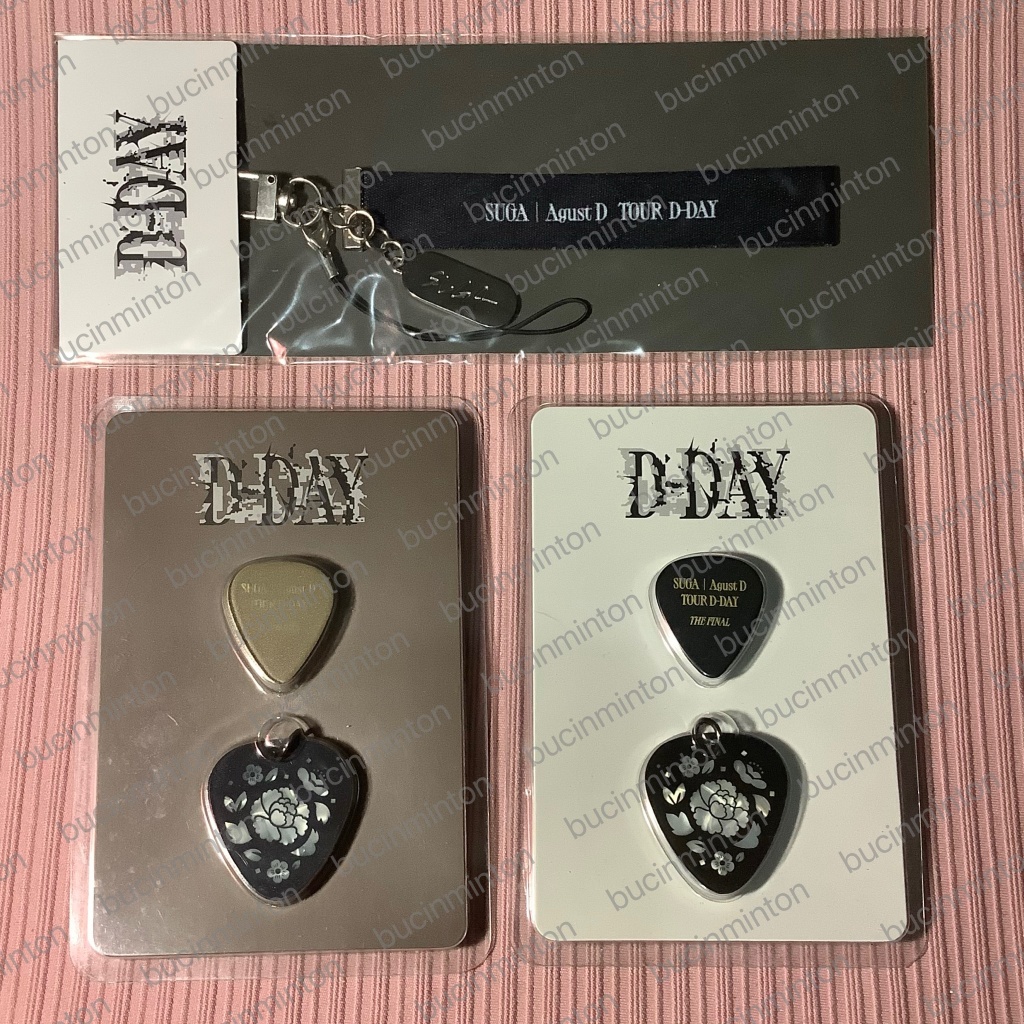 [OFFICIAL] สินค้า D-day Tour Dday Yoongi Guitar Pick Necklace Strap Keyring Merch Suga BTS August D