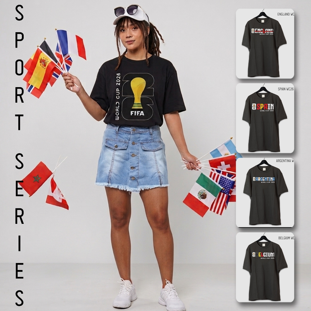 เสื้อยืดของที่ระลึก FIFA World Cup Sport Series เสื้อยืด FIFA World Cup