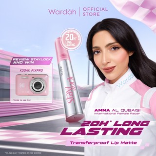 NEW! Wardah Staylock Lip Matte: 20H+ Long lasting Lip Cream, Real Life Approved!-Lip Matte Ringan Nyaman Smooth Long Lasting Foodproof Waterproof Matte Lipstick Lipcream Make Up  Lip cream Intense Transferproof dan Tahan Lama Hingga 20 jam* - Makeup