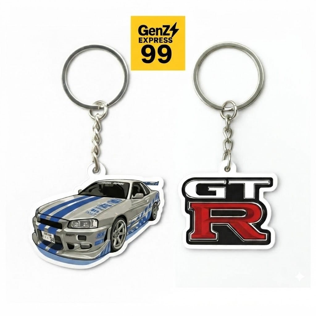 GANTUNGAN Nissan Skyline GT-R R34 พวงกุญแจอะคริลิค - มุมเบอร์เรียน