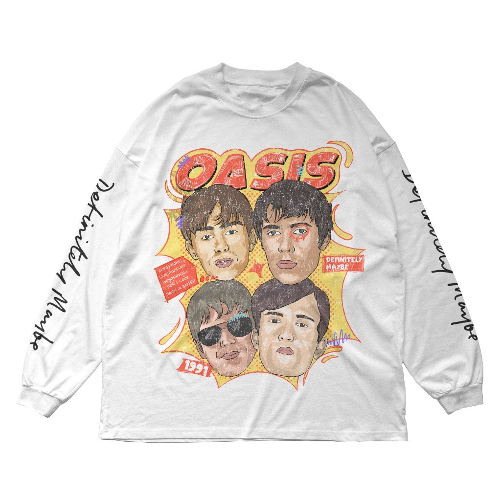 เสื้อยืดแขนยาววง Oasis ART 9 I UNISEX