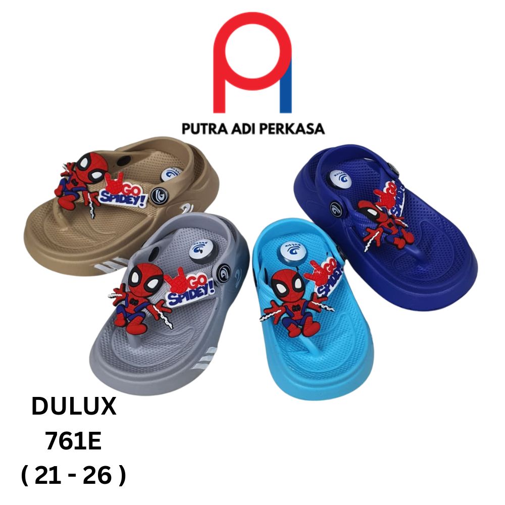 Dulux Cicit รองเท้าแตะเด็กผู้ชาย Go Spidey Dulux 761E สวมใส่สบายทุกวัน