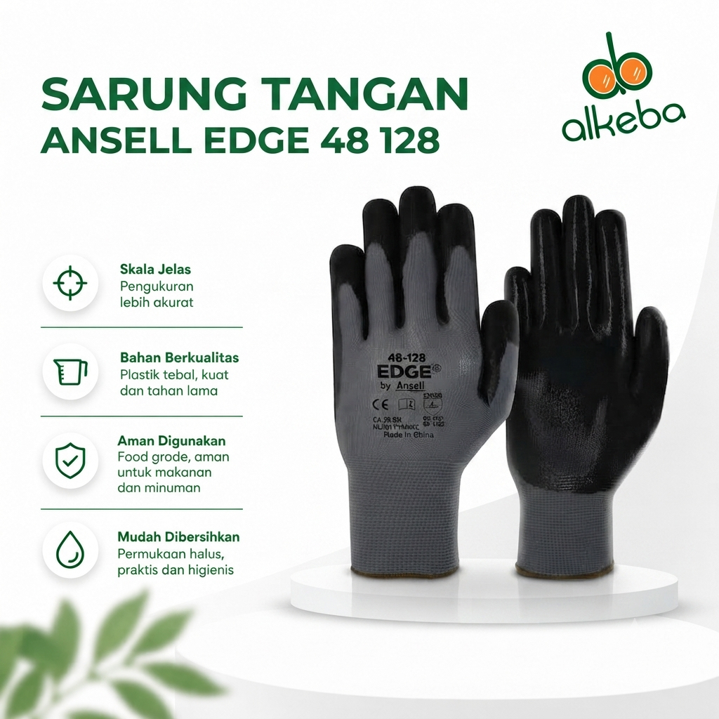Ansell Edge 48-126 ถุงมือนิรภัยกันลื่น