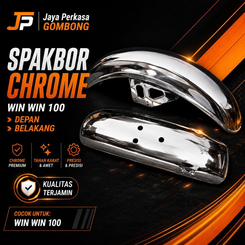FRONT FENDER WIN 100 CHROME REAR FENDER WIN 100 CHROME ด้านหน้าด้านหลัง FENDER ชุด WIN WIN 100 CHROM