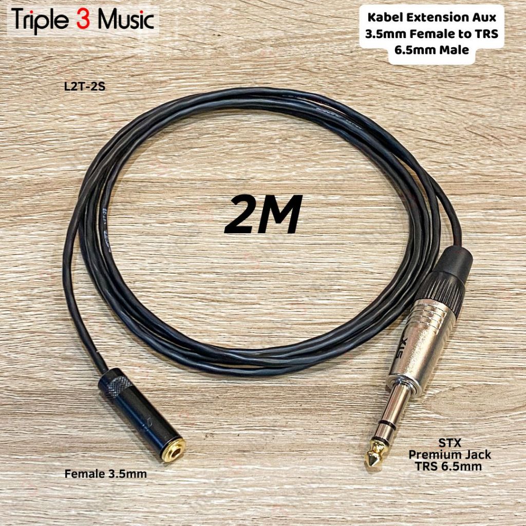 OFC Extension Cable IEM in ear monitor หูฟัง aux 3.5 ถึง 6.5 Premium extension