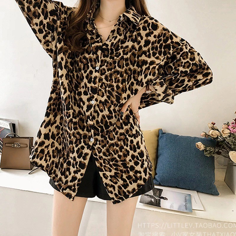 RX FASHION - RYUKA DRESS / SHIRT DRESS LEOPARD / MINI DRESS LEOPARD - NP