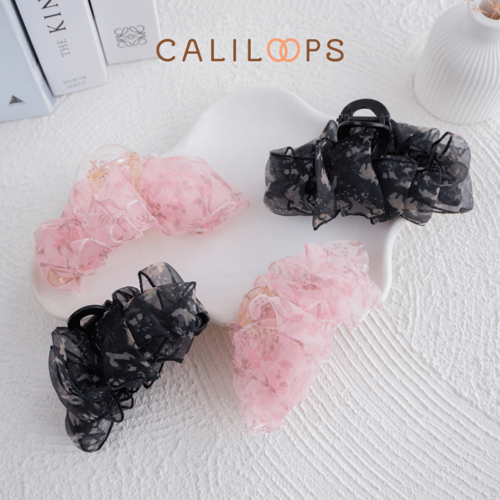 อุปกรณ์เสริมกิ๊บติดผม Loonary Blink Ribbon Hair Claw ผู้หญิงสไตล์เกาหลี Zavia