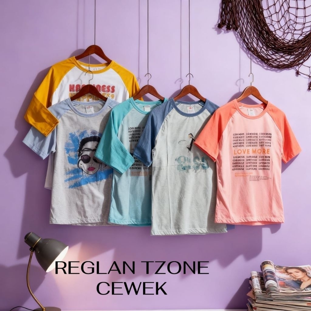 เสื้อยืด REGLAN GIRLS/7/8 เสื้อยืด GIRLS